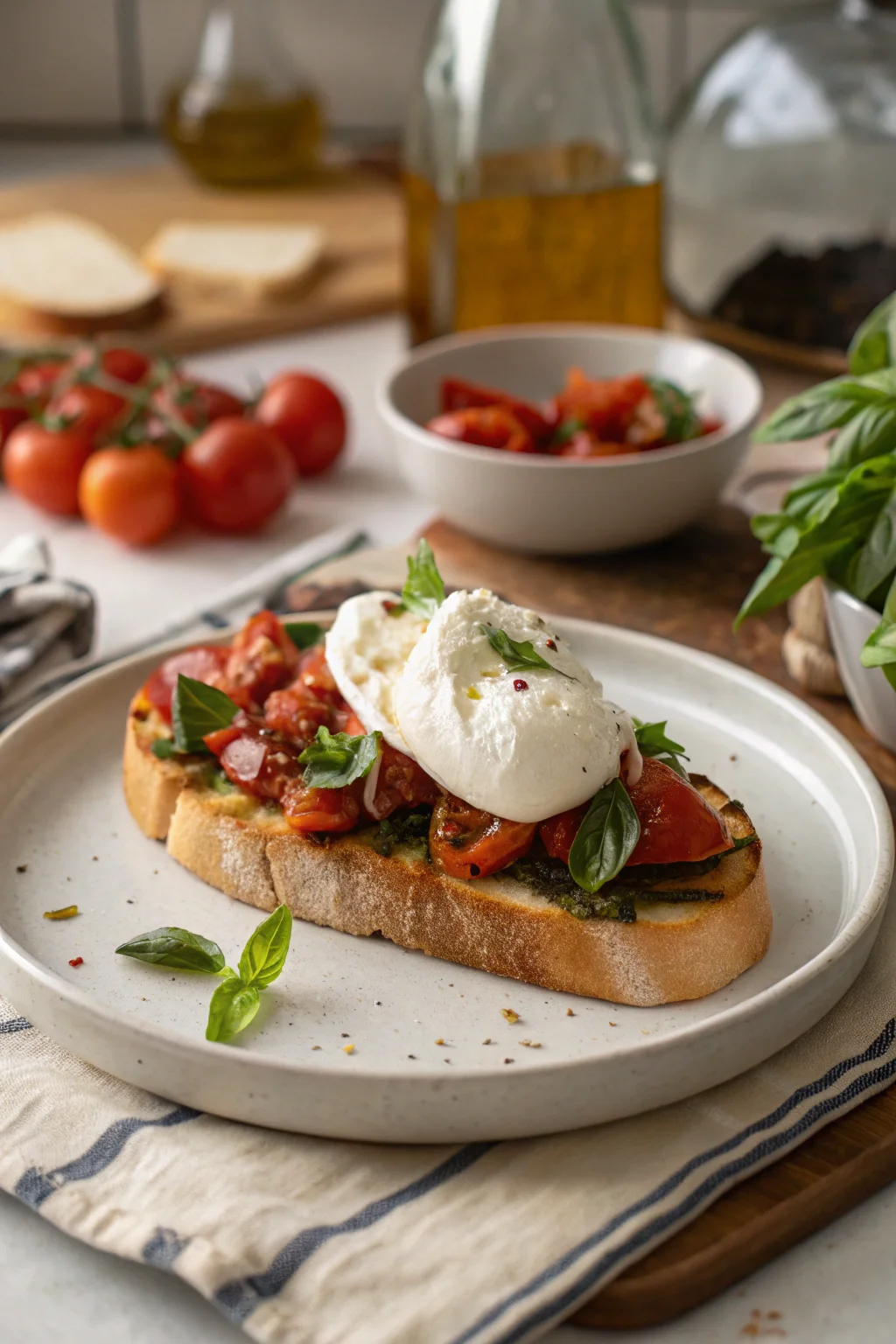 Burrata Bruschetta