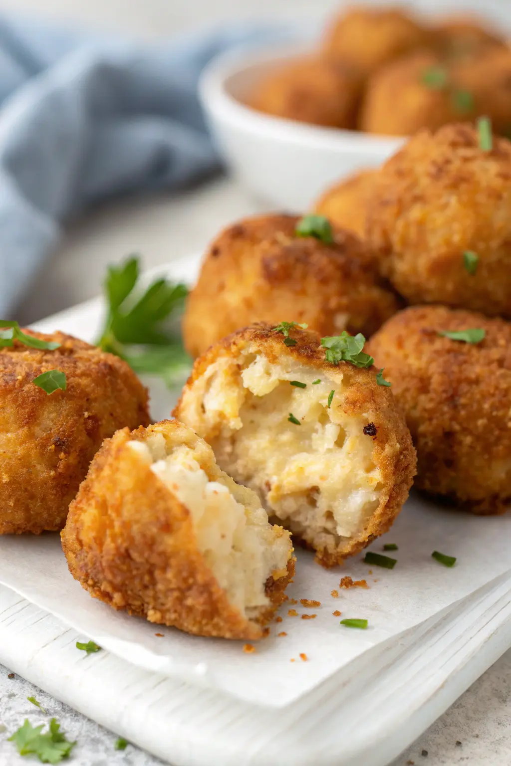 A delicious plate of Air Fryer Chicken Croquettes