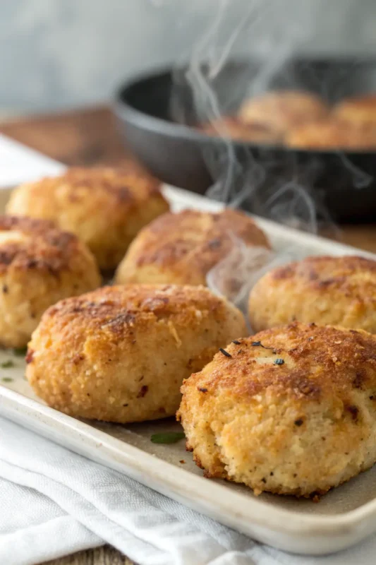 A delicious plate of Air Fryer Chicken Croquettes