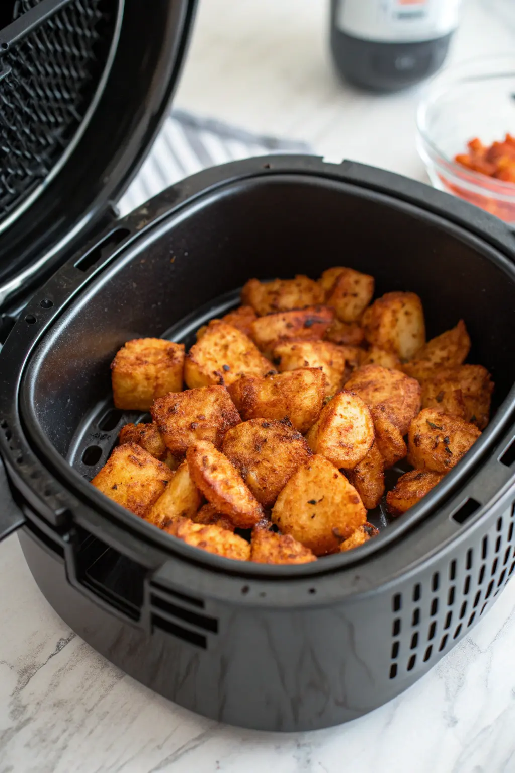 A delicious plate of Air Fryer Crosne