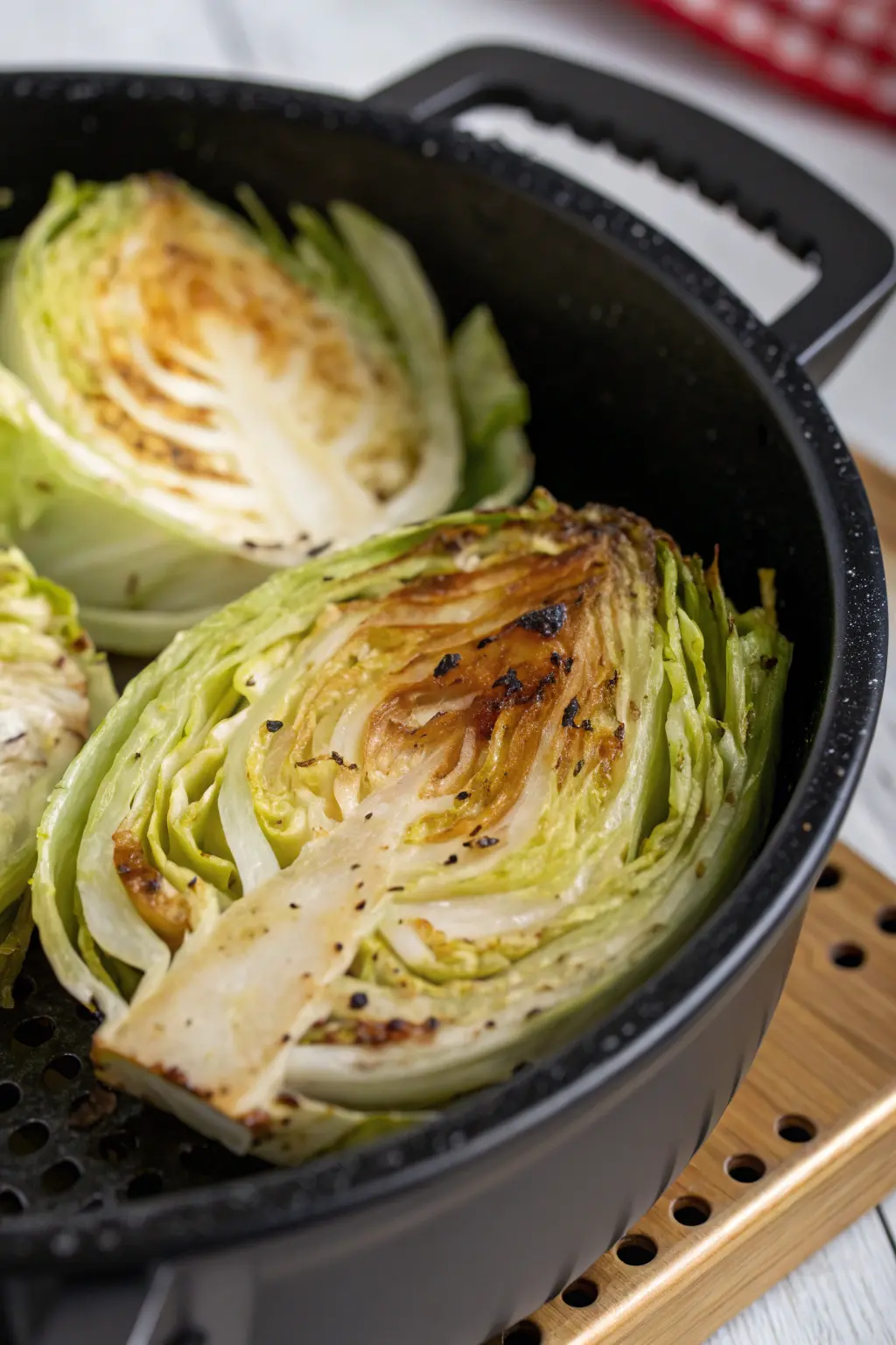 A delicious plate of Air Fryer Cabbage