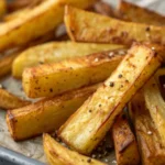 A delicious plate of Air Fryer Parsnips