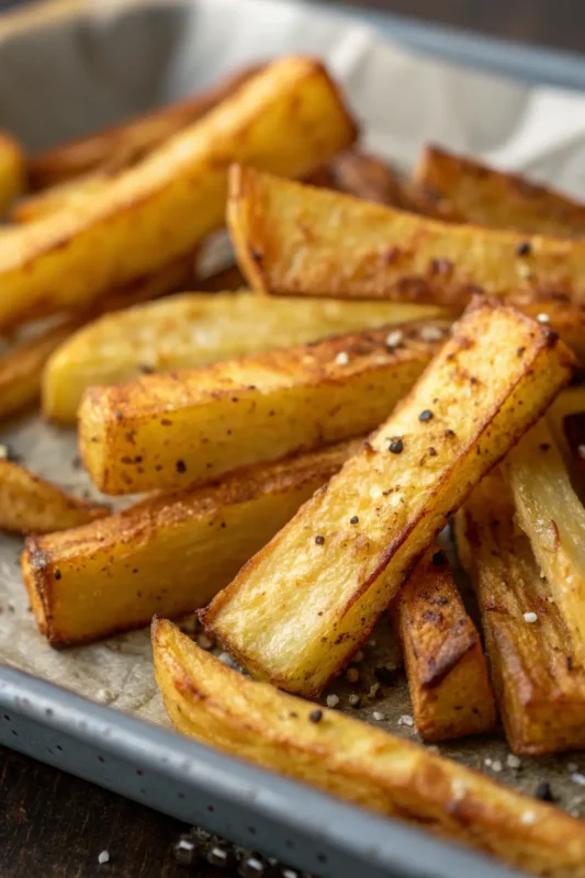 A delicious plate of Air Fryer Parsnips