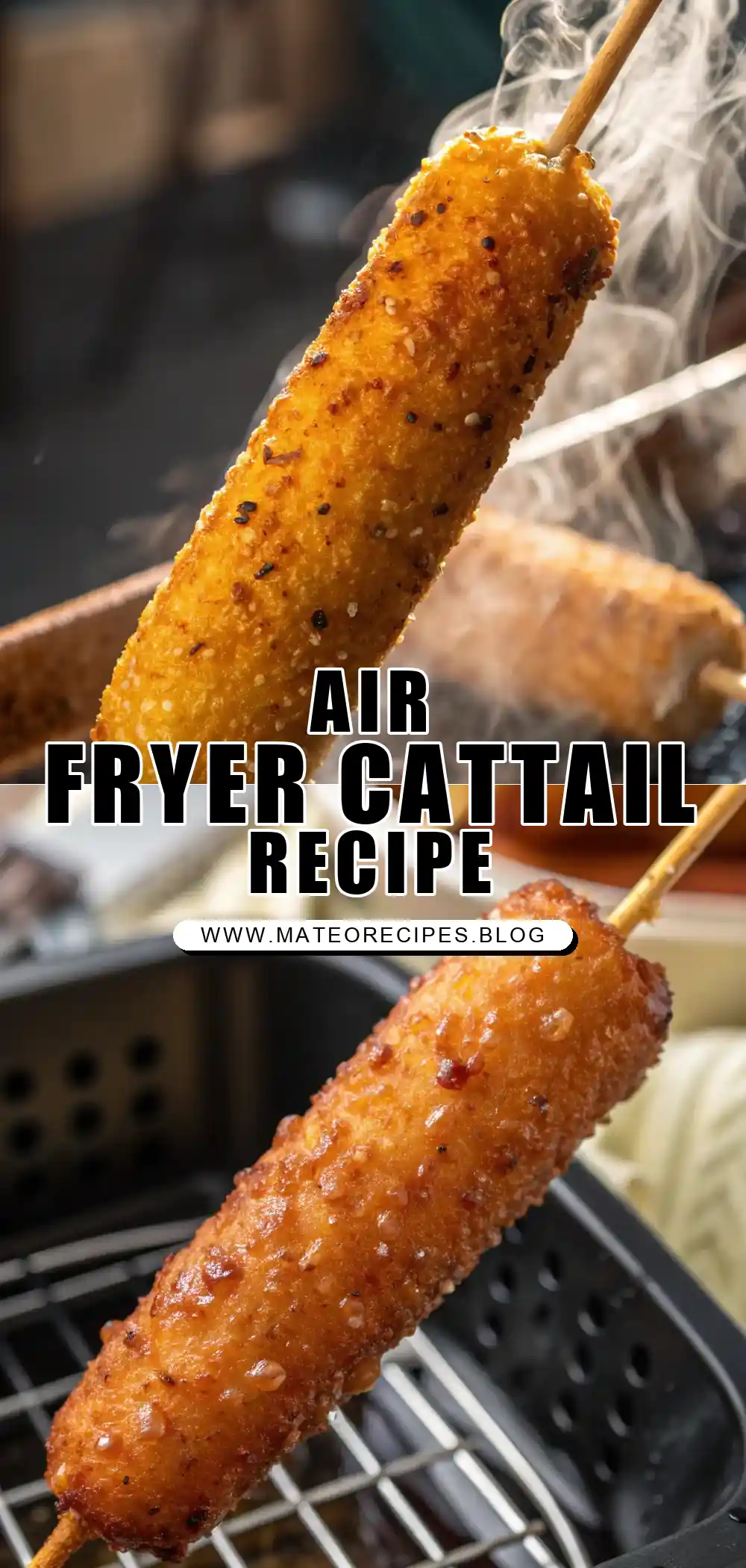 Pinterest pin 1 (Design 1) for Air Fryer Cattail