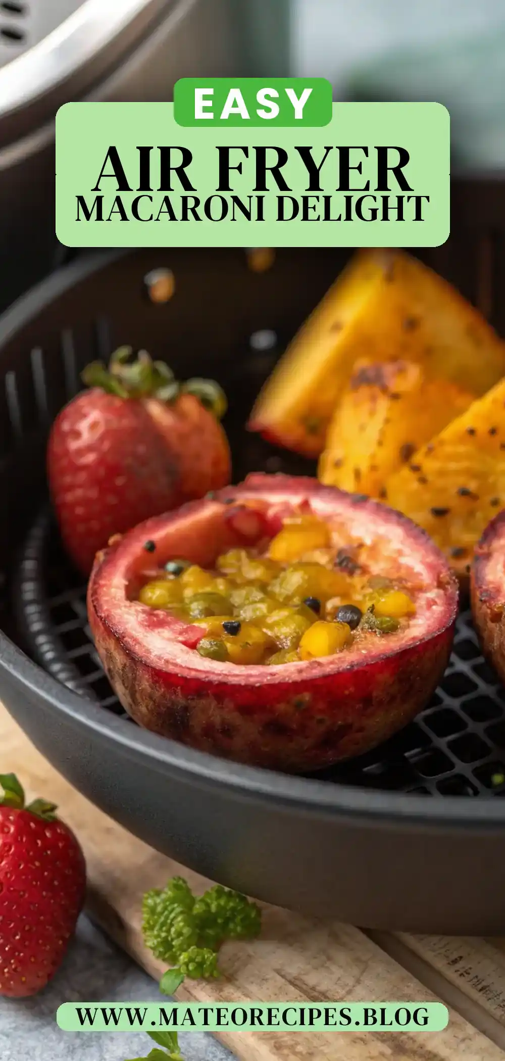 Pinterest pin 2 (Design 2) for Air Fryer Maca