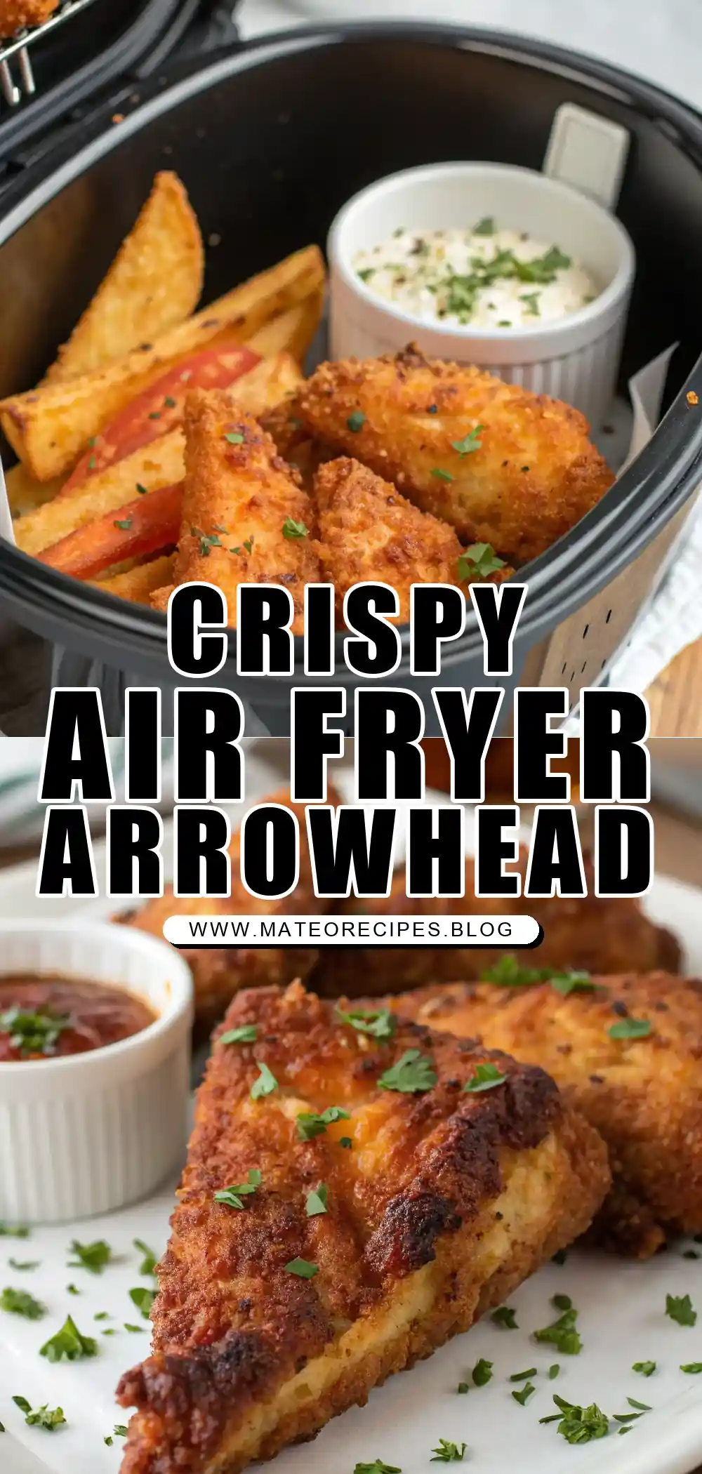Pinterest pin 1 (Design 1) for Air Fryer Arrowhead