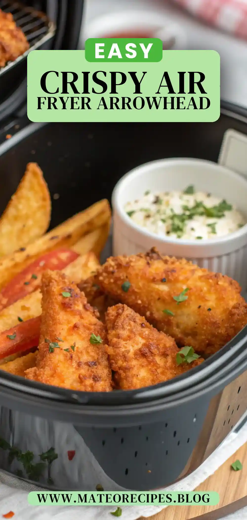 Pinterest pin 2 (Design 2) for Air Fryer Arrowhead