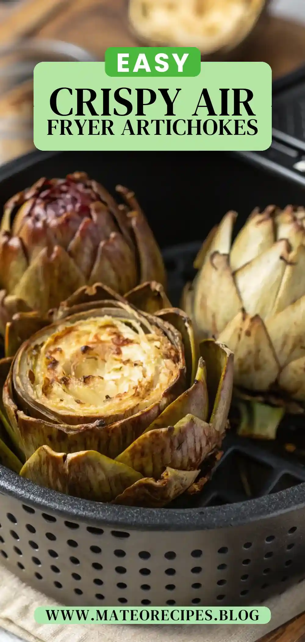 Pinterest pin 2 (Design 2) for Air Fryer Jerusalem Artichoke