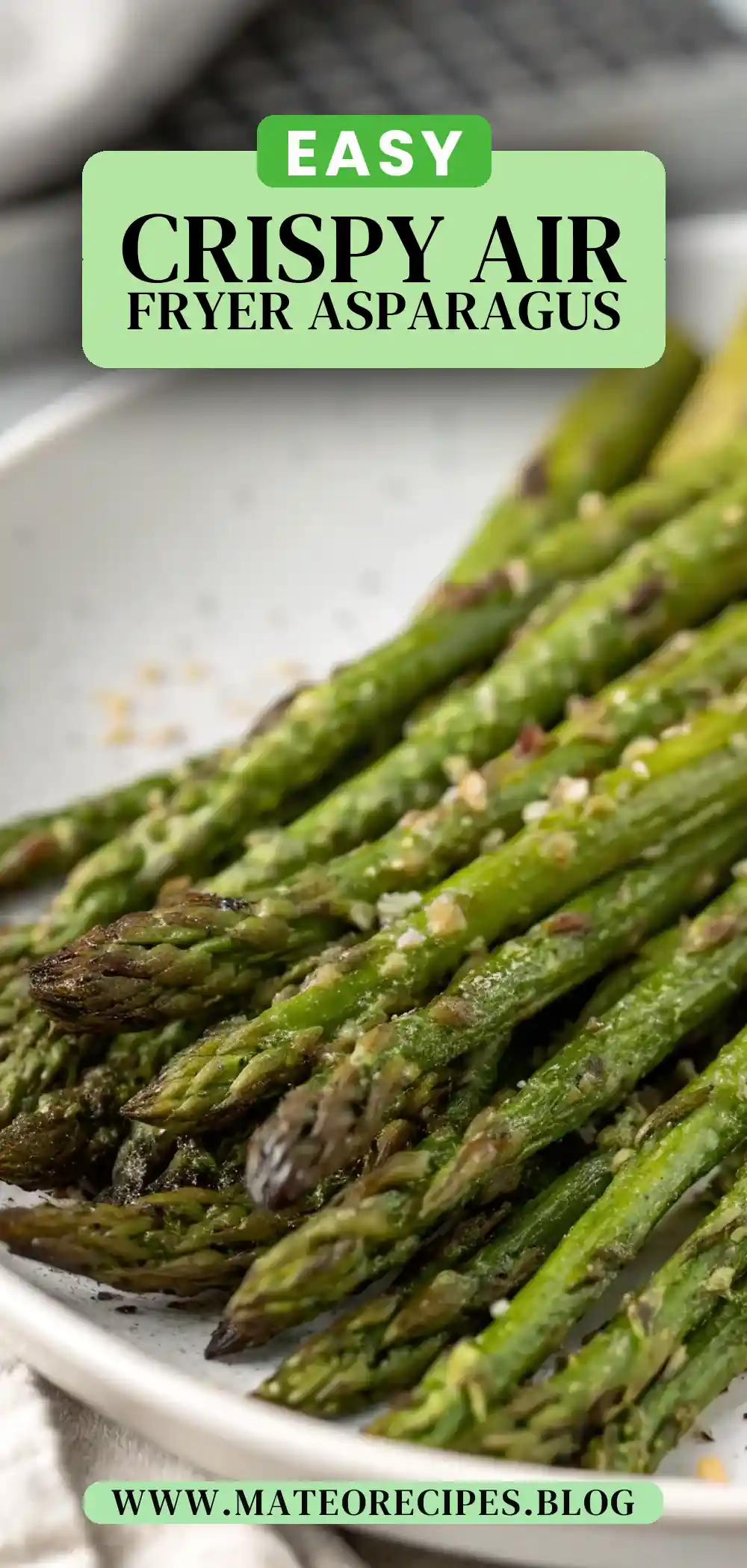 Pinterest pin 2 (Design 2) for Air Fryer Asparagus