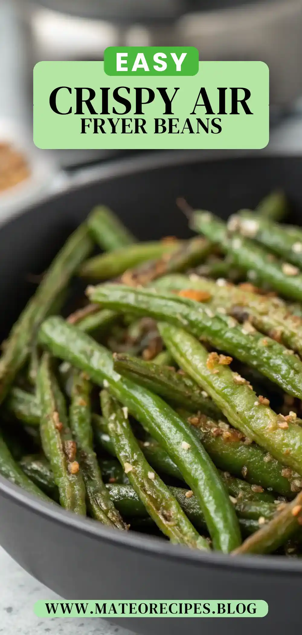 Pinterest pin 2 (Design 2) for Air Fryer Green Beans