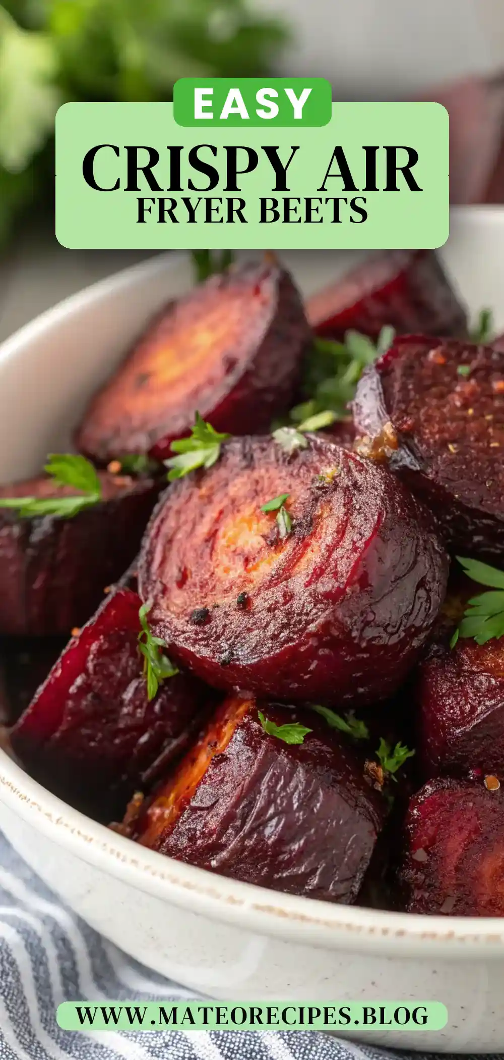 Pinterest pin 2 (Design 2) for Air Fryer Beets