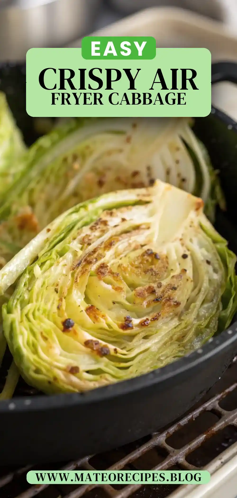 Pinterest pin 2 (Design 2) for Air Fryer Cabbage