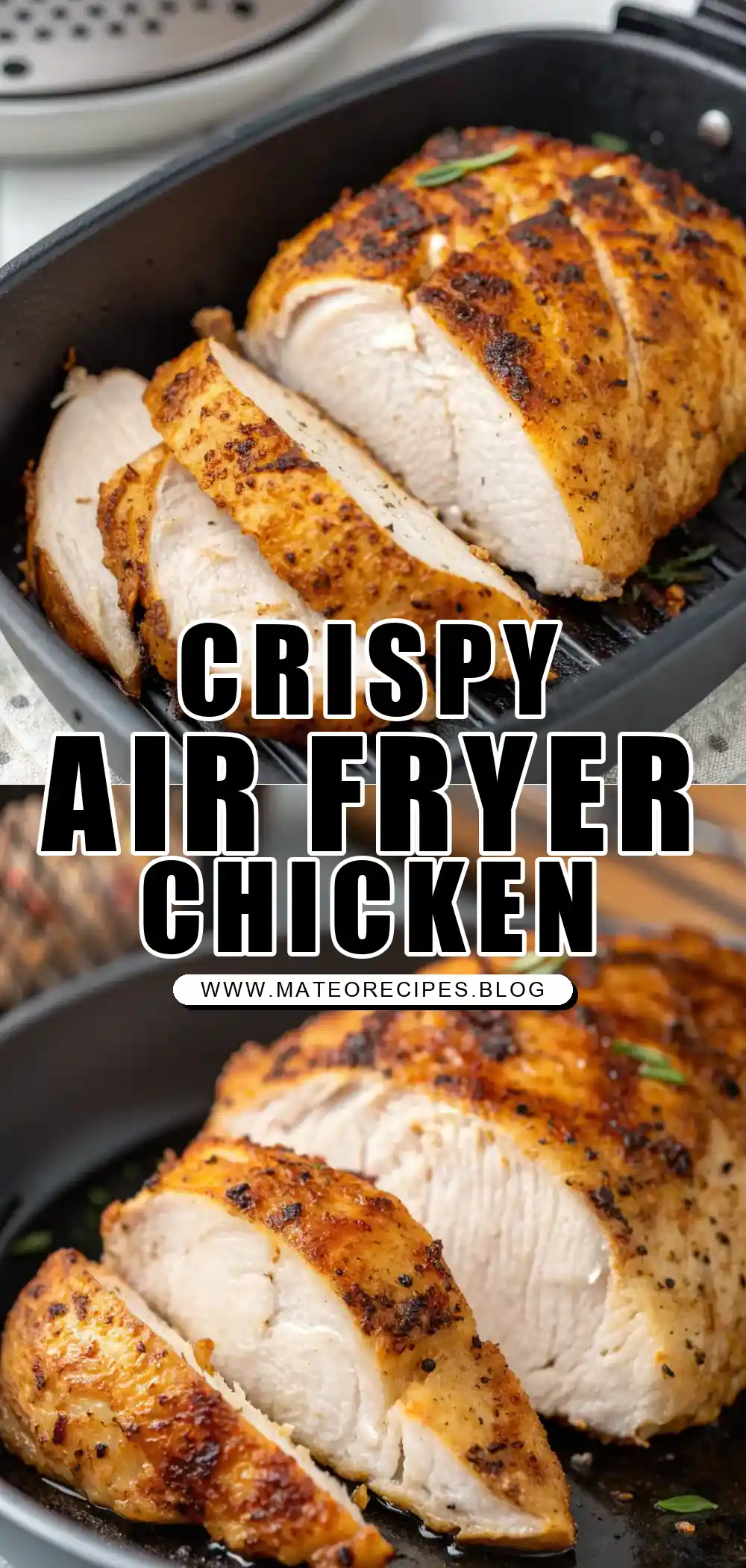 Pinterest pin 1 (Design 1) for Air Fryer Chicken Breast