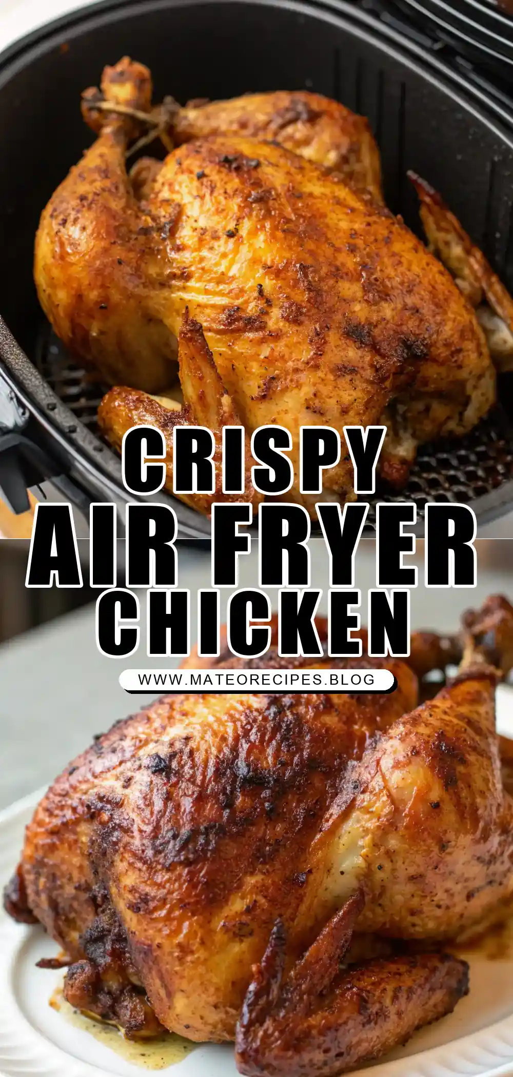 Pinterest pin 1 (Design 1) for Air Fryer Chicken Emmer
