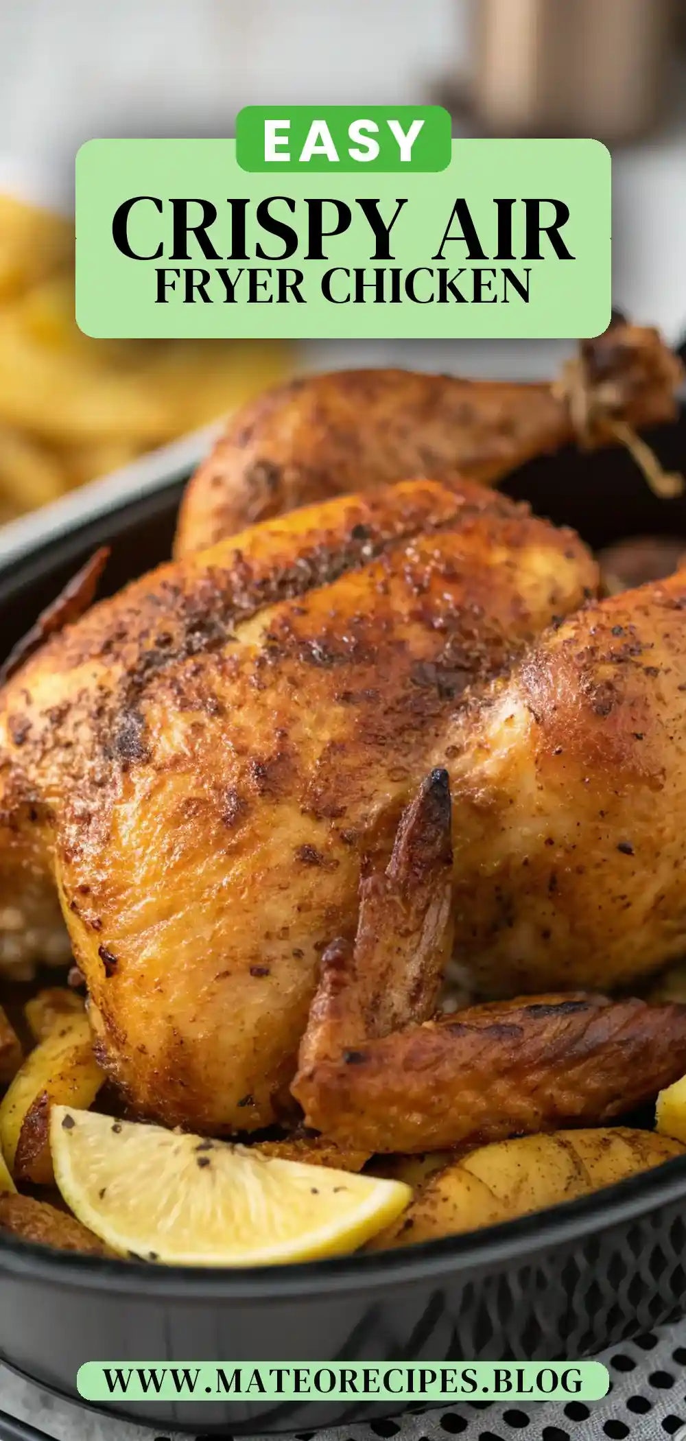 Pinterest pin 2 (Design 2) for Air Fryer Chicken Sunflower