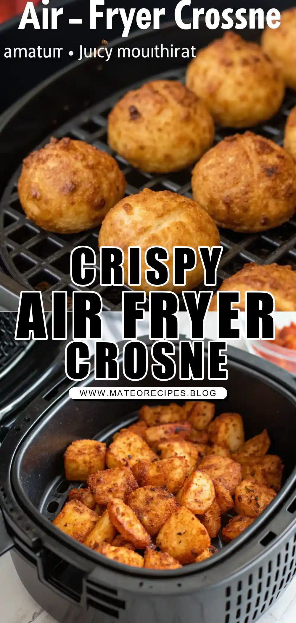 Pinterest pin 1 (Design 1) for Air Fryer Crosne