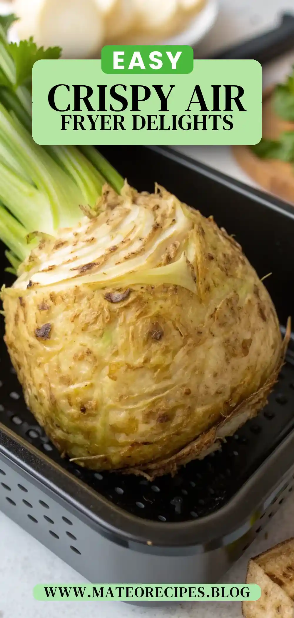 Pinterest pin 2 (Design 2) for Air Fryer Celery Root