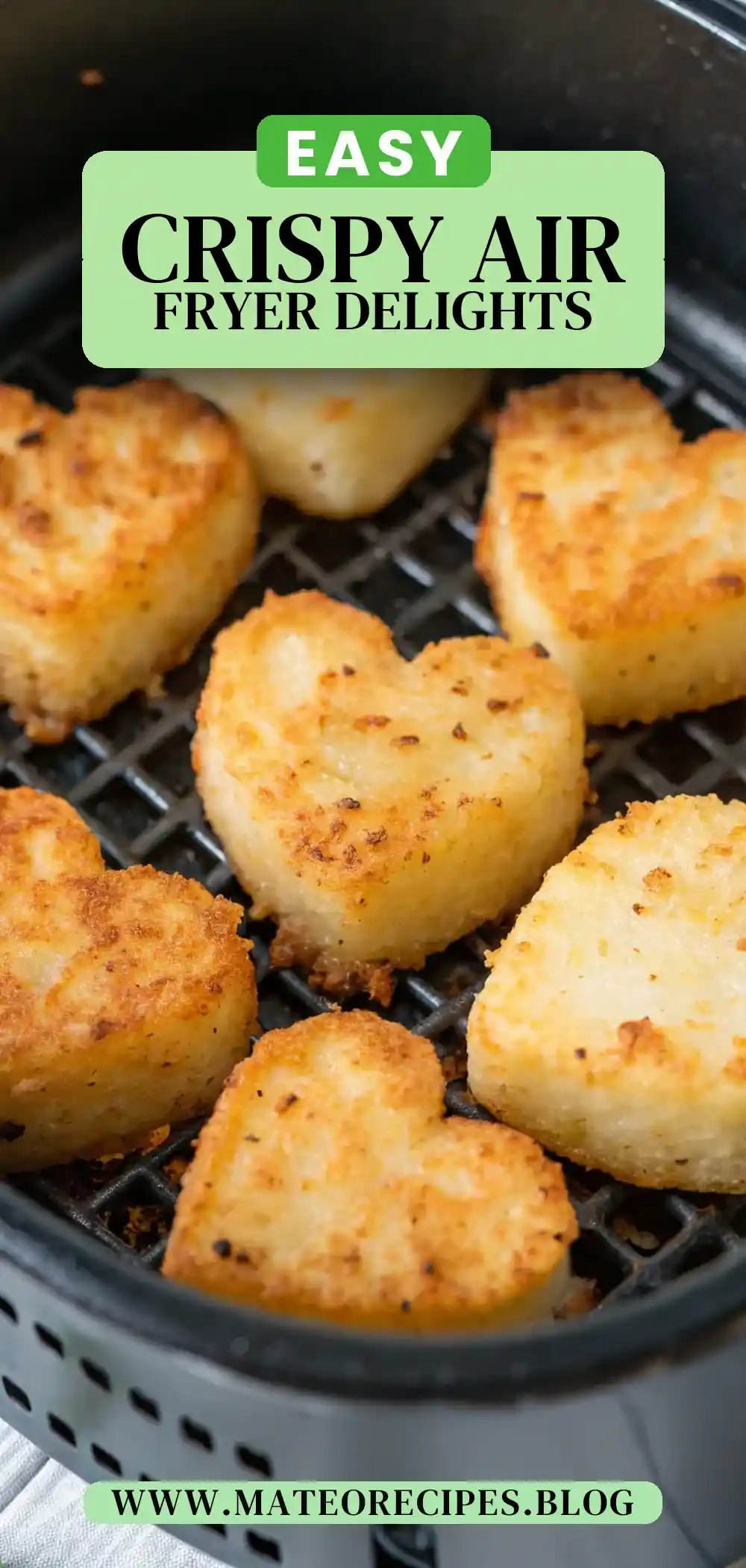 Pinterest pin 2 (Design 2) for Air Fryer Hearts of Palm