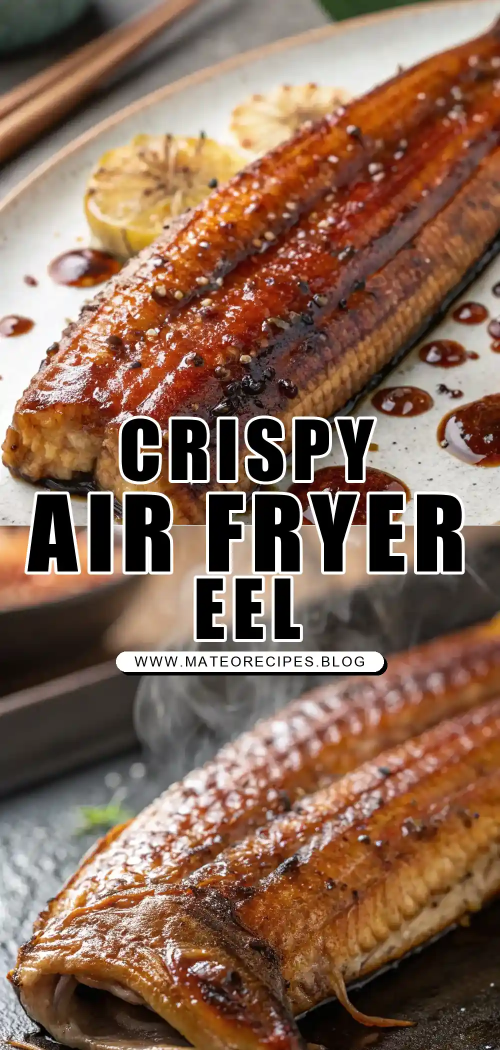 Pinterest pin 1 (Design 1) for Air Fryer Eel