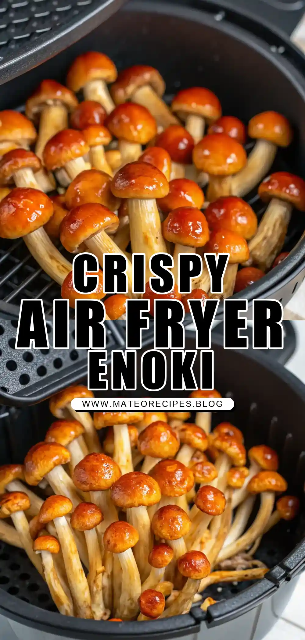 Pinterest pin 1 (Design 1) for Air Fryer Enoki
