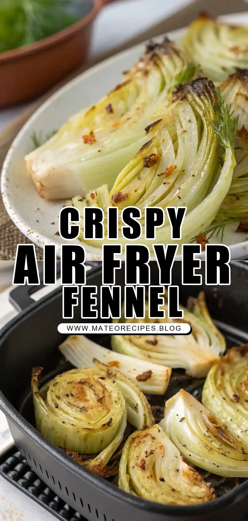 Pinterest pin 1 (Design 1) for Air Fryer Fennel