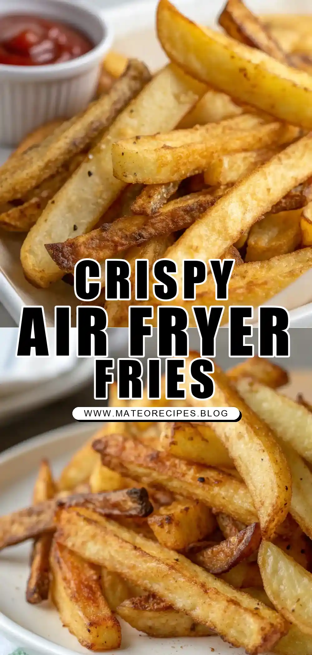 Pinterest pin 1 (Design 1) for Air Fryer French Fries
