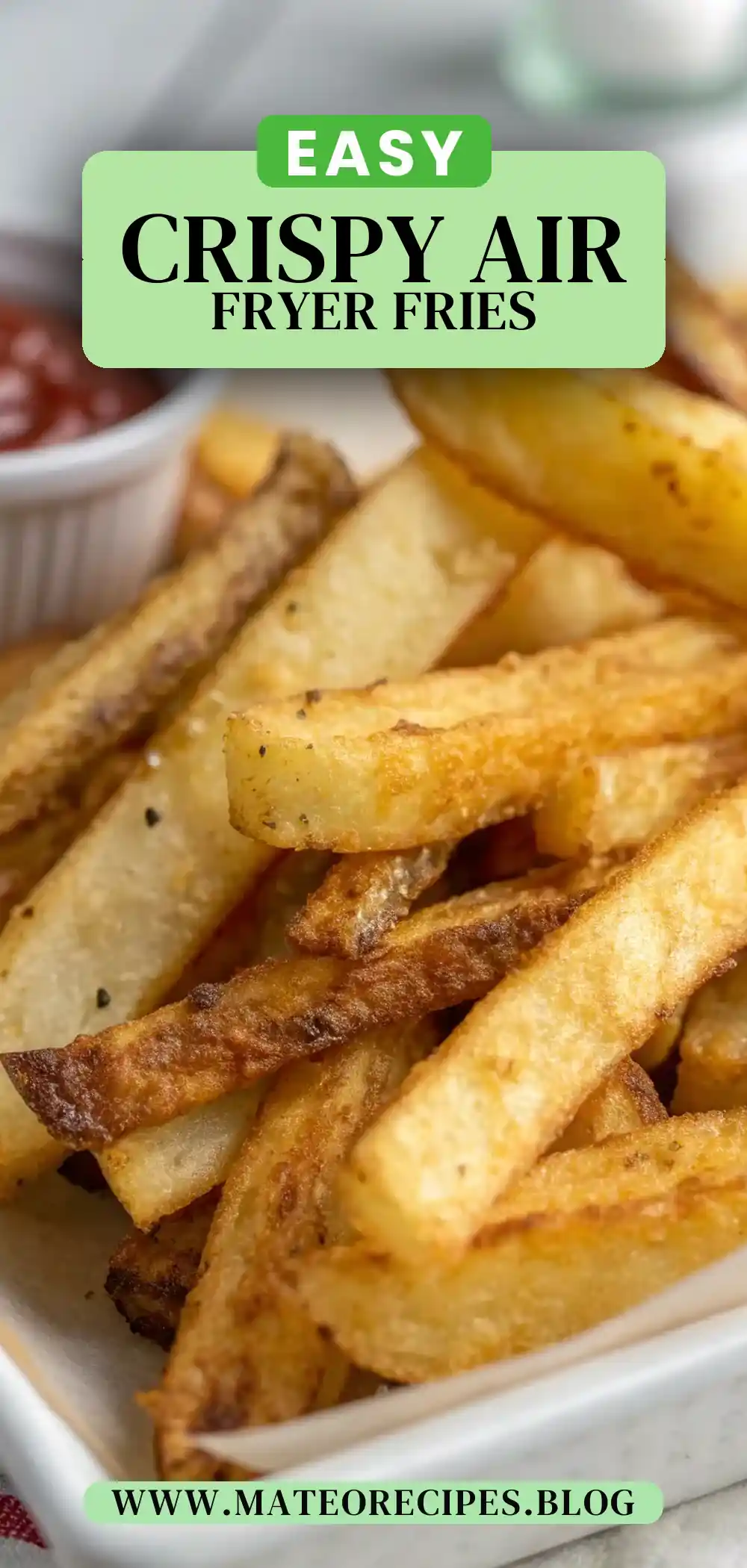 Pinterest pin 2 (Design 2) for Air Fryer French Fries