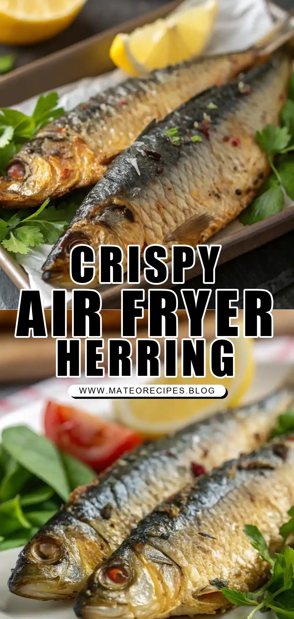 Pinterest pin 1 (Design 1) for Air Fryer Herring