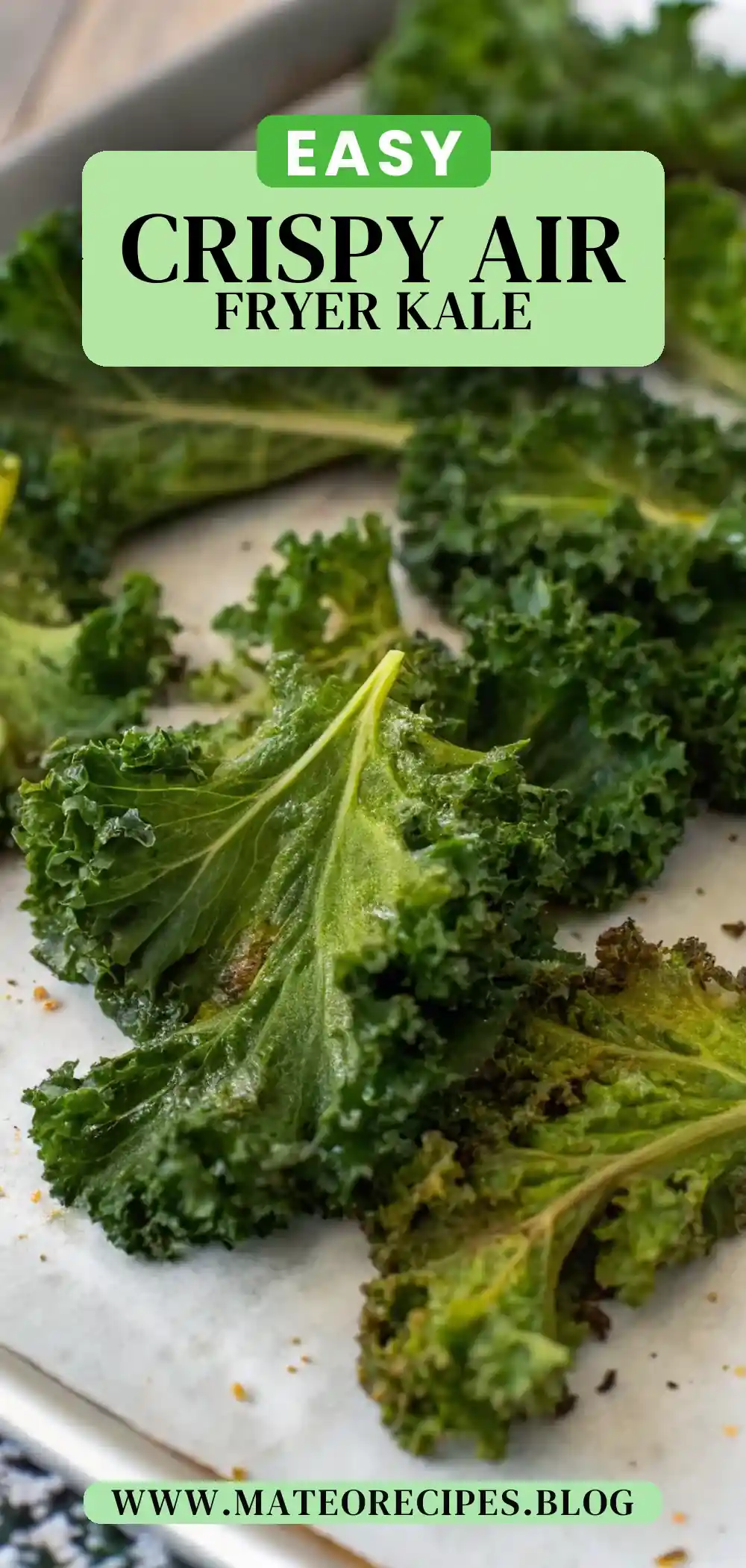 Pinterest pin 2 (Design 2) for Air Fryer Kale Chips