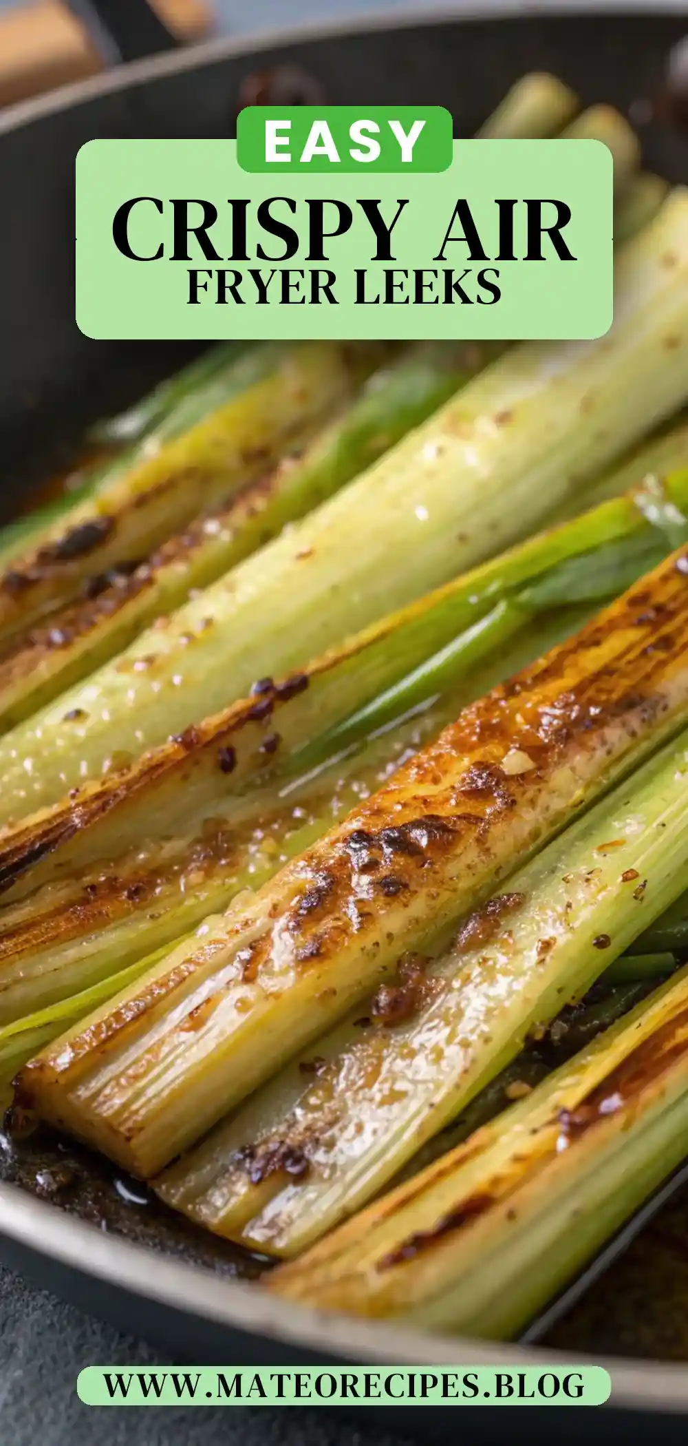 Pinterest pin 2 (Design 2) for Air Fryer Leeks
