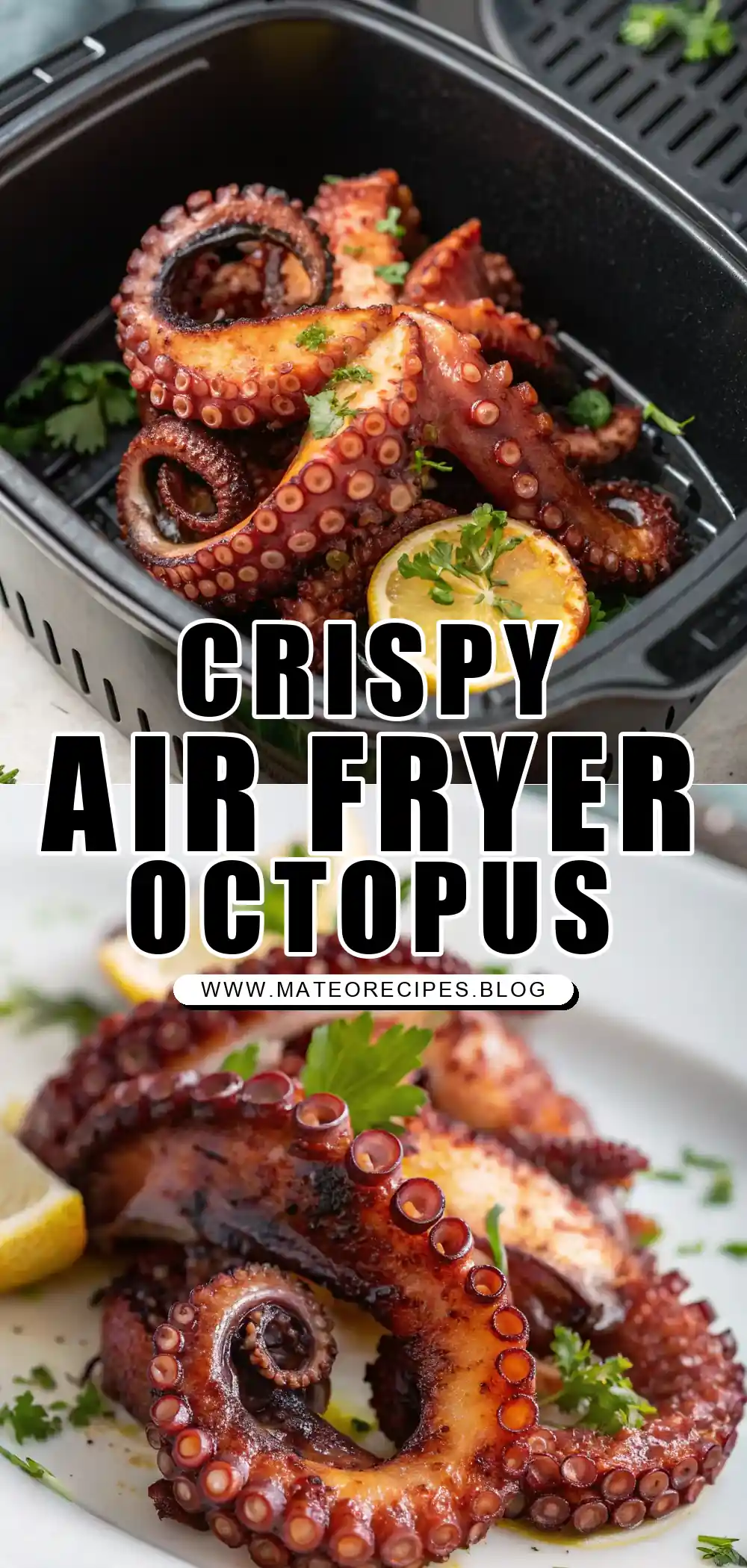 Pinterest pin 1 (Design 1) for Air Fryer Octopus