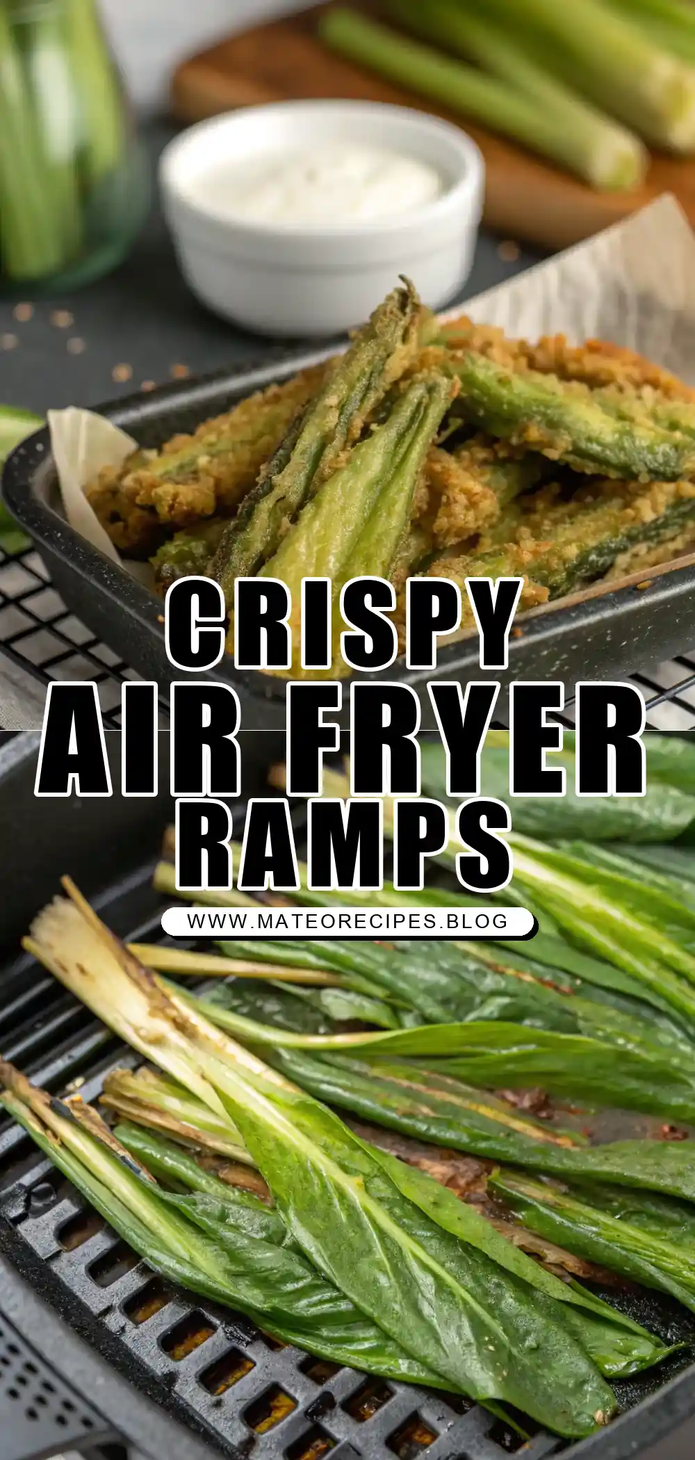 Pinterest pin 1 (Design 1) for Air Fryer Ramps