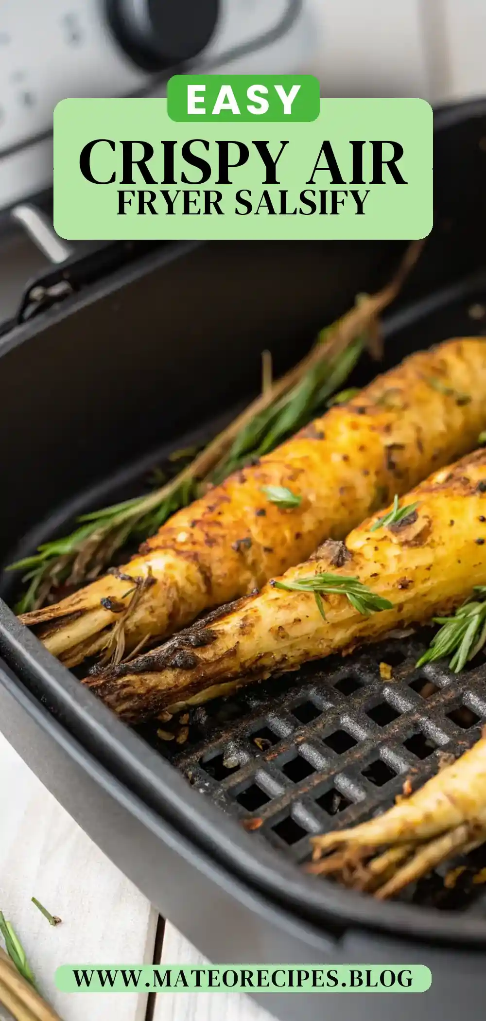Pinterest pin 2 (Design 2) for Air Fryer Salsify