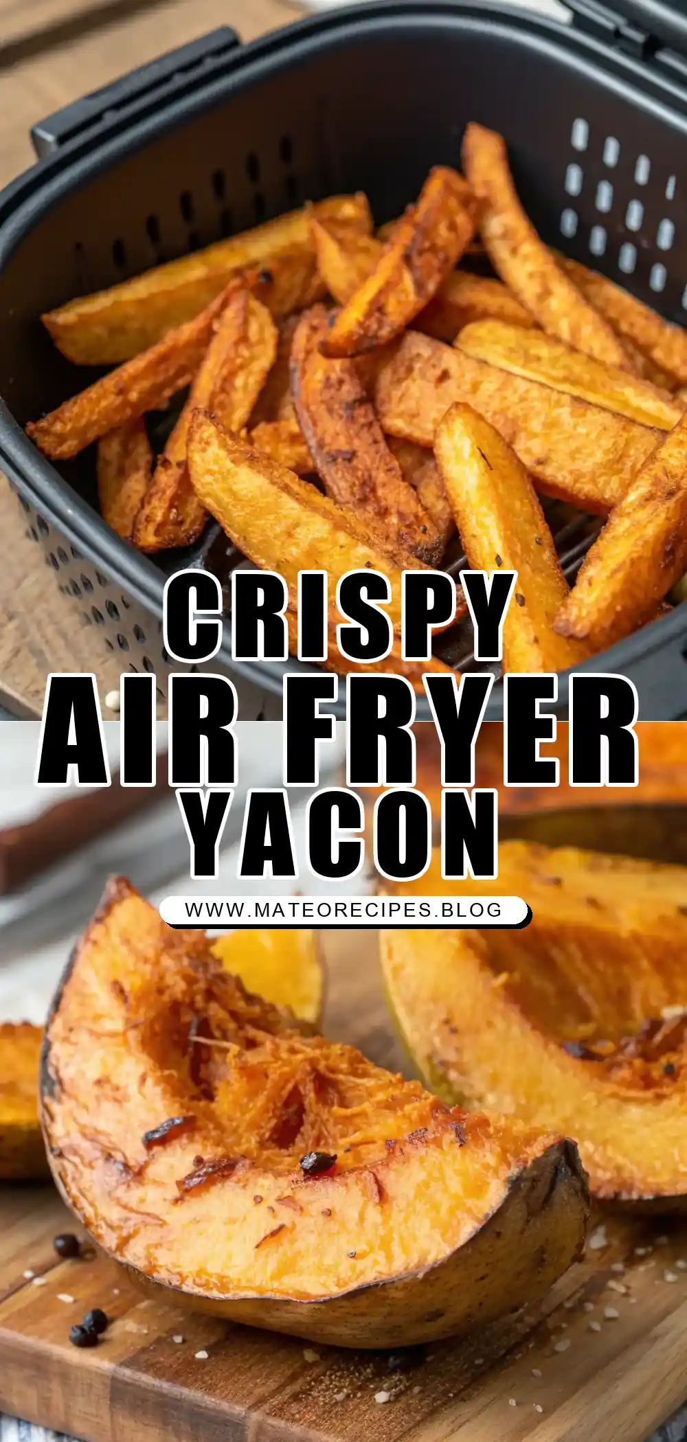 Pinterest pin 1 (Design 1) for Air Fryer Yacon