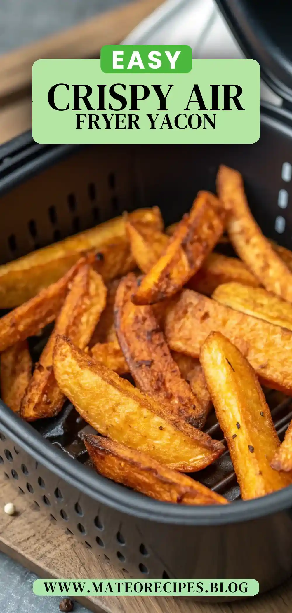 Pinterest pin 2 (Design 2) for Air Fryer Yacon