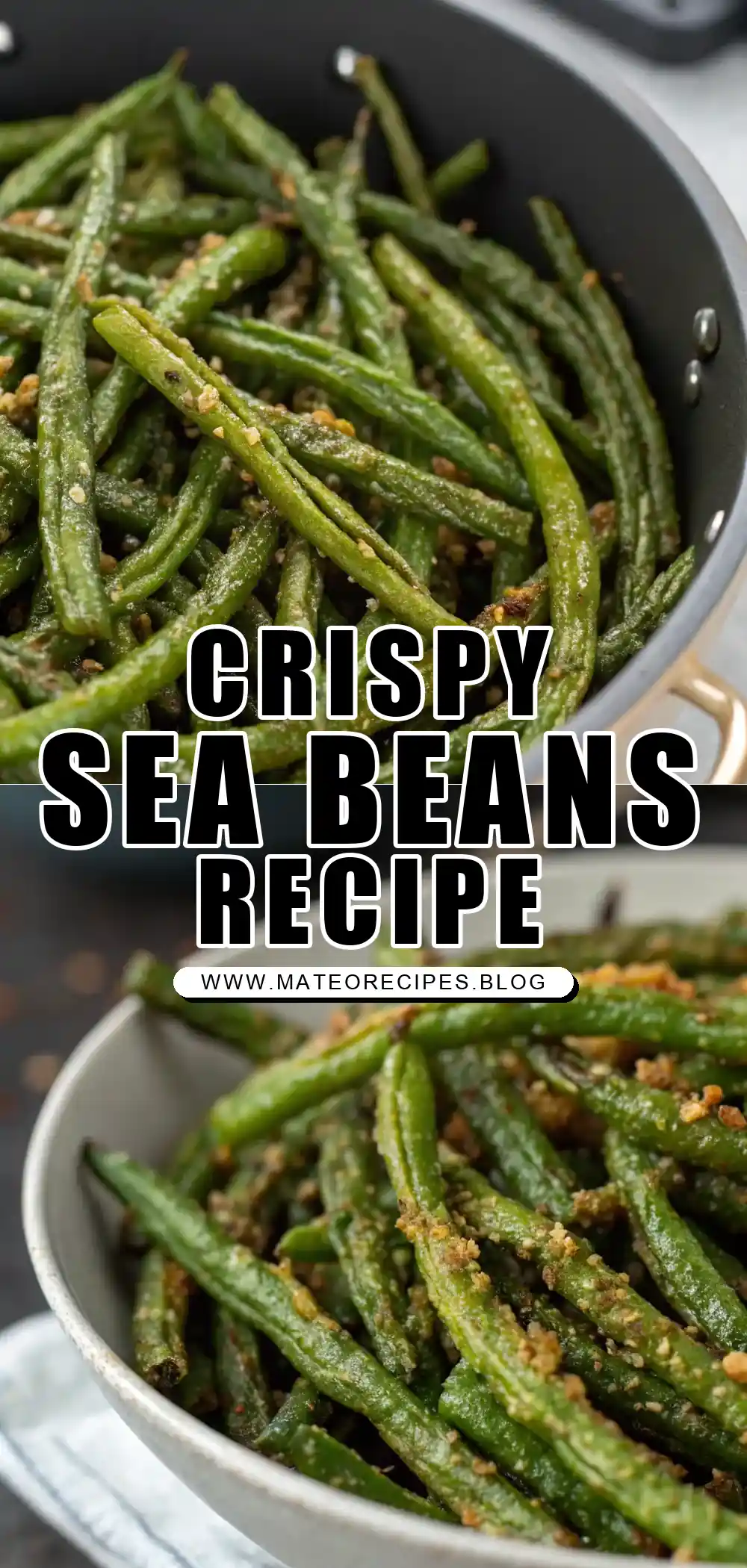 Pinterest pin 1 (Design 1) for Air Fryer Sea Beans