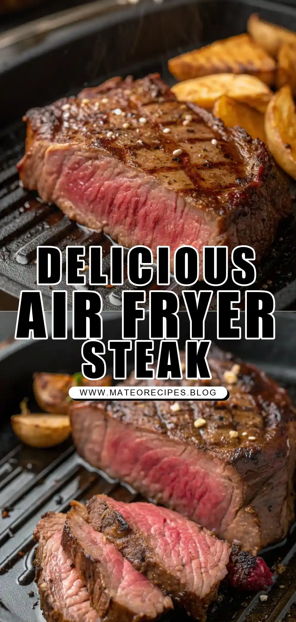 Pinterest pin 1 (Design 1) for Air Fryer Emu Steak