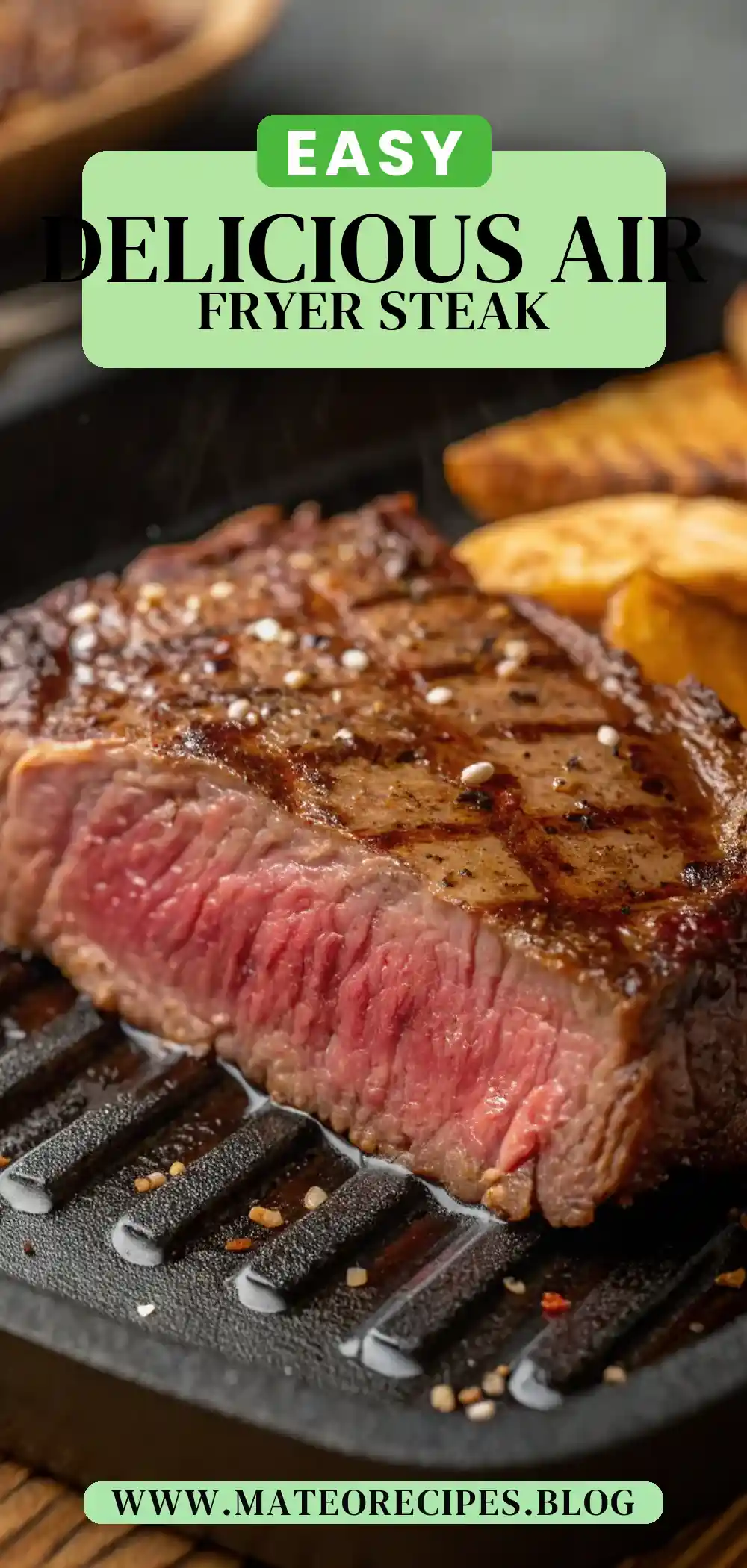 Pinterest pin 2 (Design 2) for Air Fryer Emu Steak