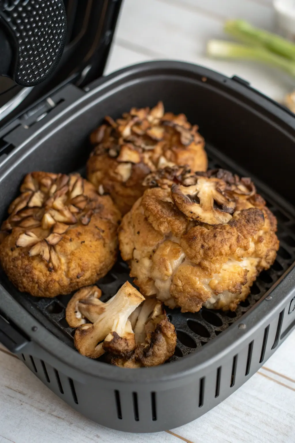 A delicious plate of Air Fryer Maitake