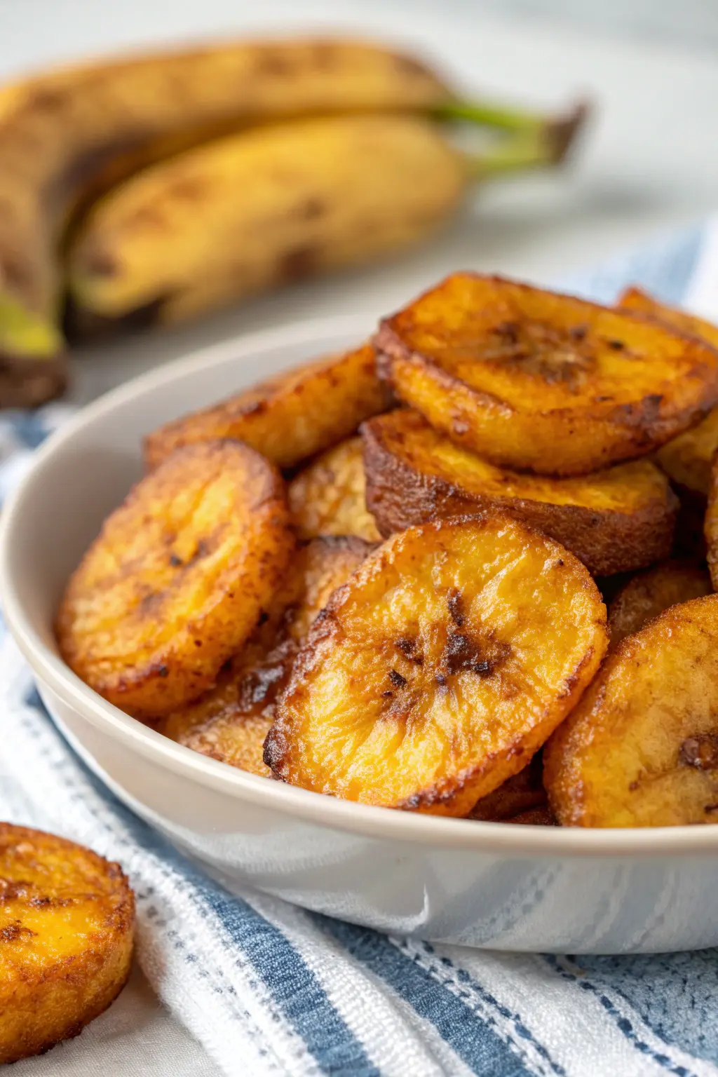 A delicious plate of Air Fryer Plantains