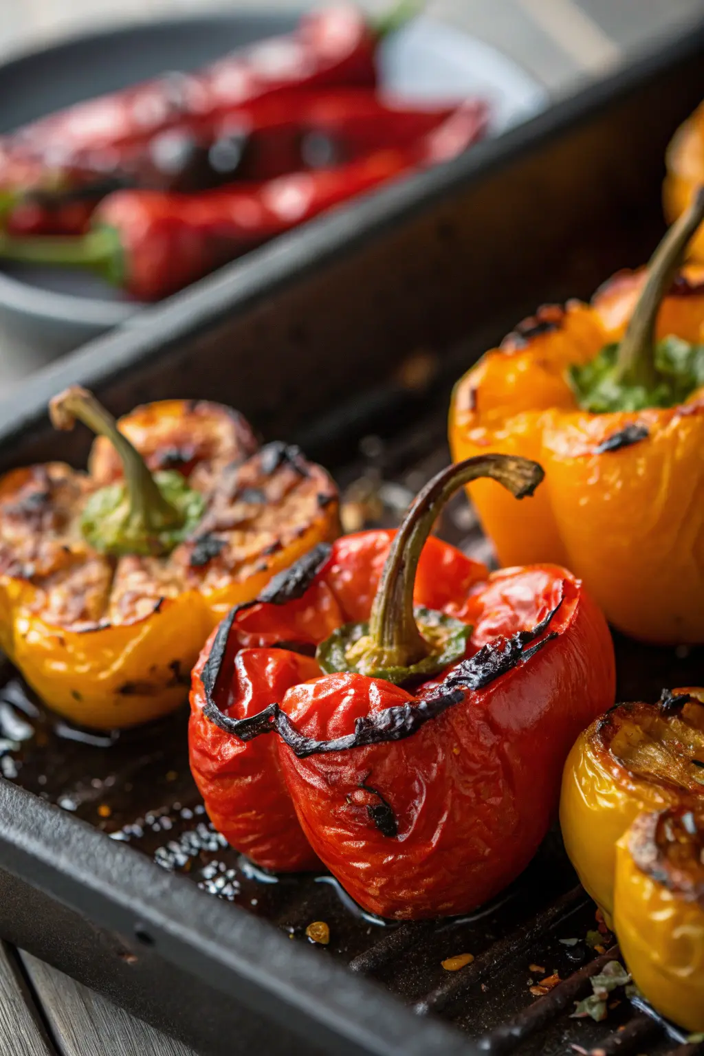 A delicious plate of Air Fryer Bell Peppers