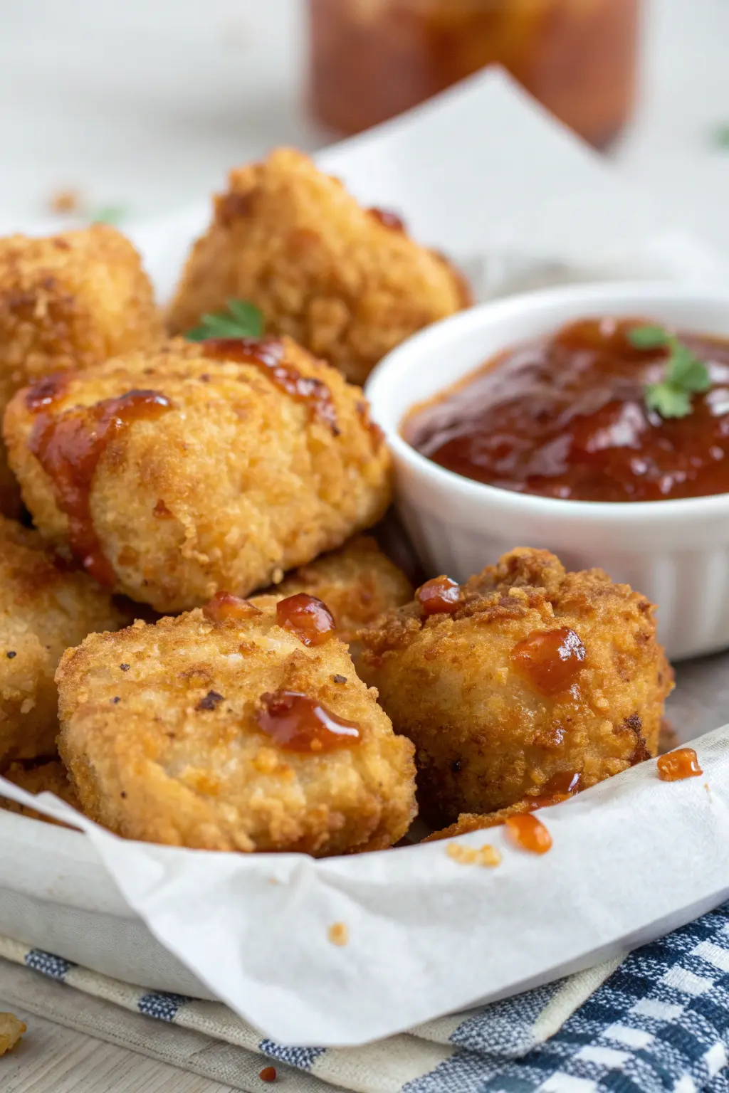 A delicious plate of Air Fryer Chicken Nuggets