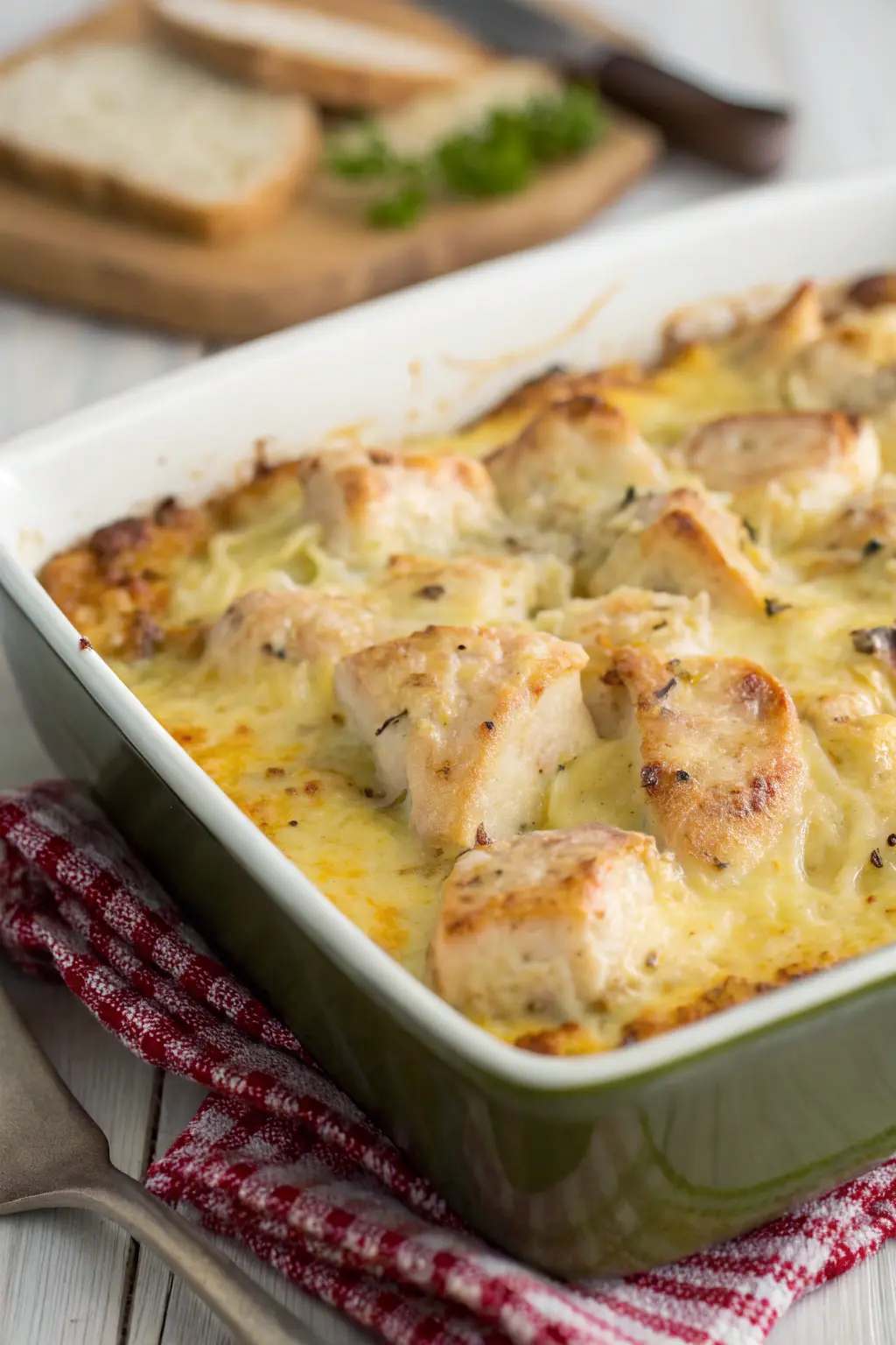A delicious plate of Baked Chicken Casserole