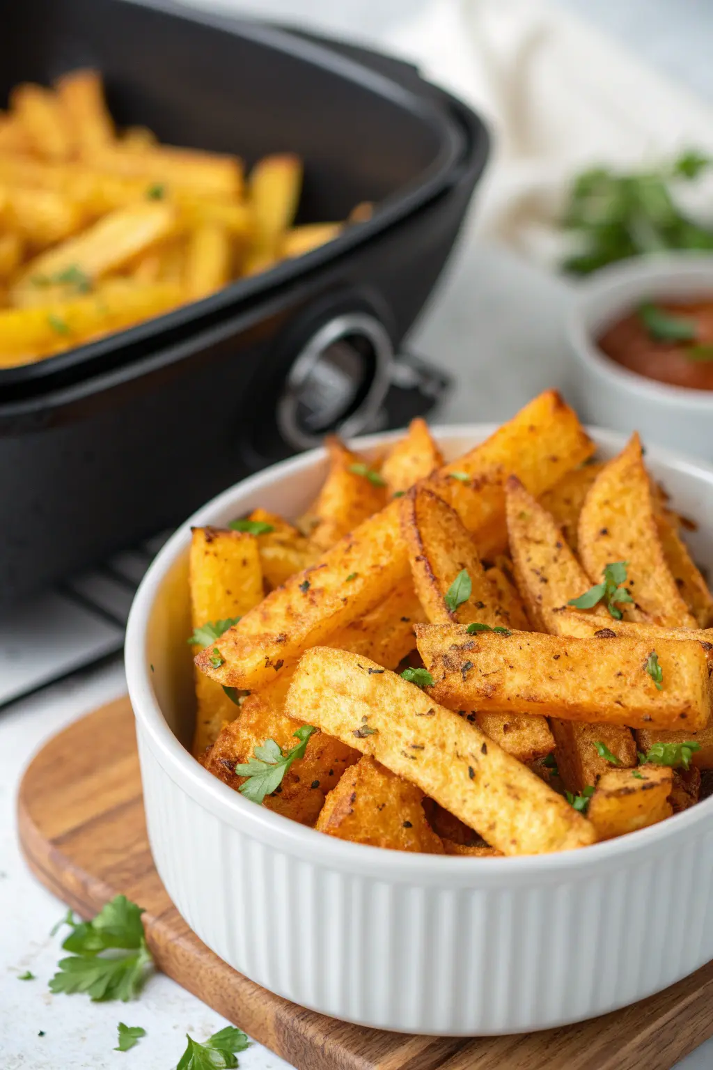 A delicious plate of Air Fryer Jicama