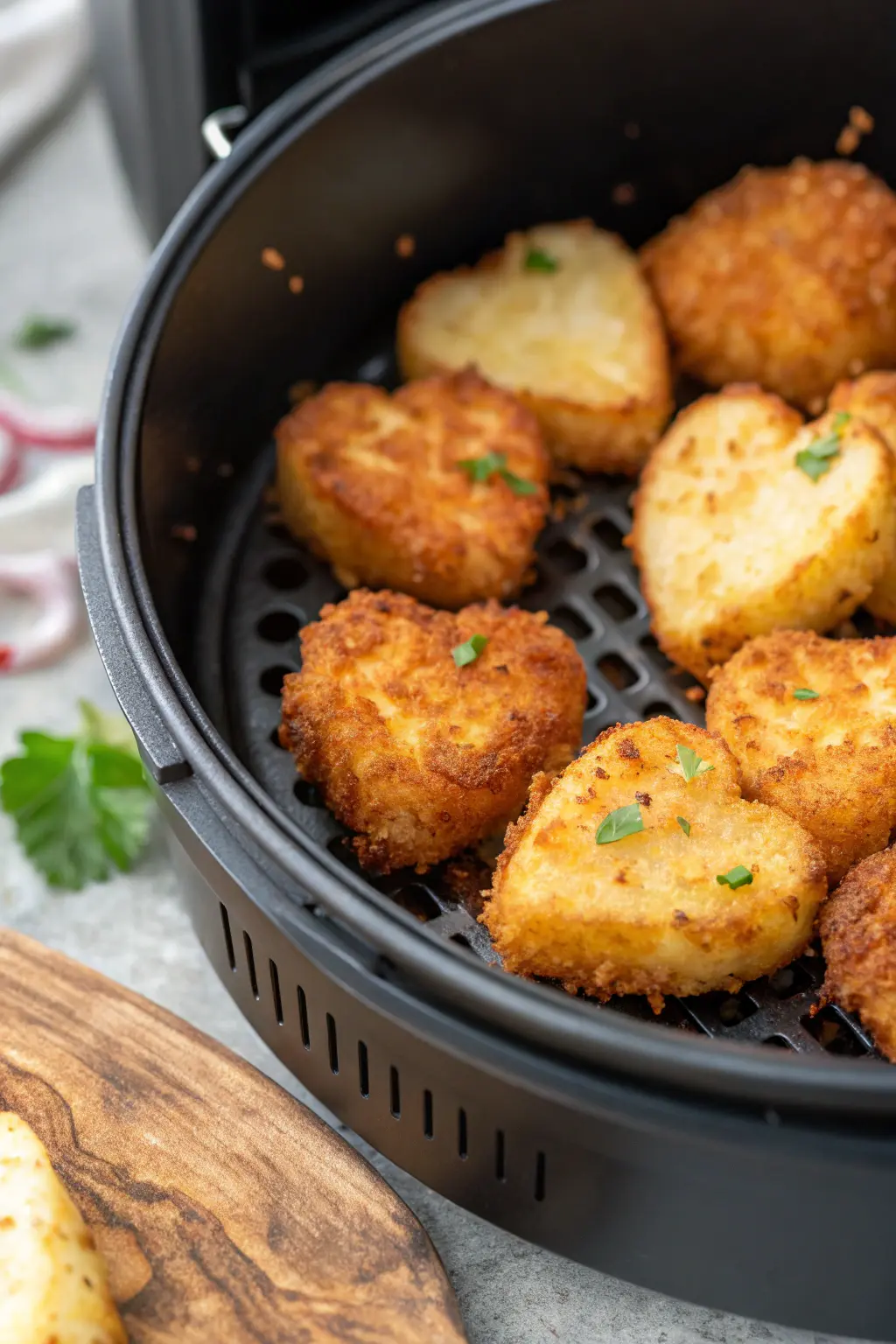 A delicious plate of Air Fryer Hearts of Palm