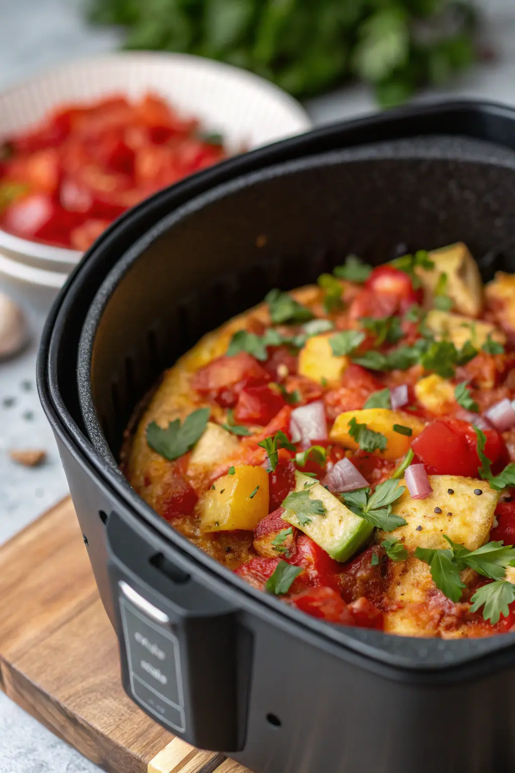 A delicious plate of Air Fryer Ulluco