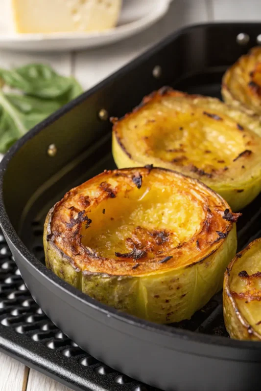 A delicious plate of Air Fryer Kohlrabi