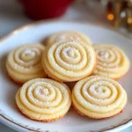 A delicious plate of 3-Ingredient Butter Cookies 🍪💖