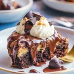 A delicious plate of 4-Ingredient Chocolate Dump Cake