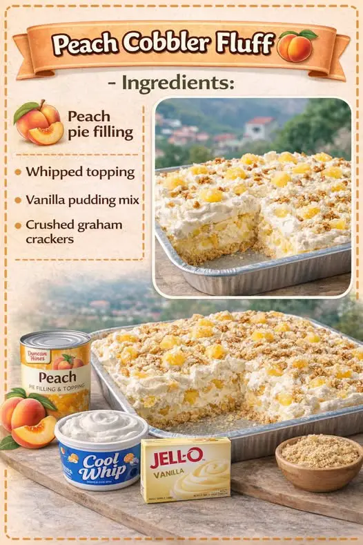 Peach Cobbler Fluff